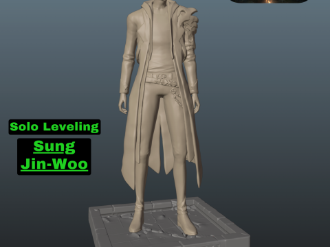 Solo Leveling Sung Jin-Woo Model do druku 3D