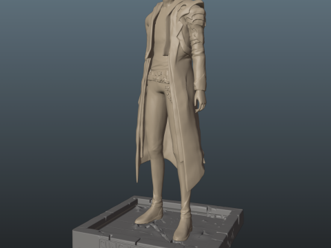 Solo Leveling Sung Jin-Woo 3D Baskı Modeli