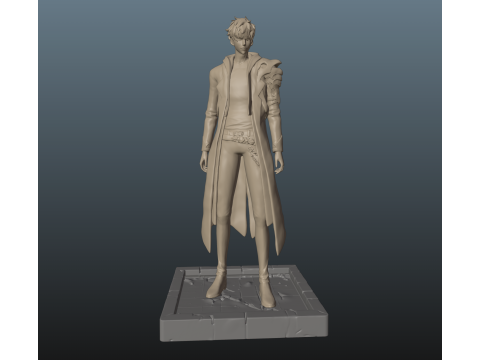 Solo Leveling Sung Jin-Woo 3D Baskı Modeli