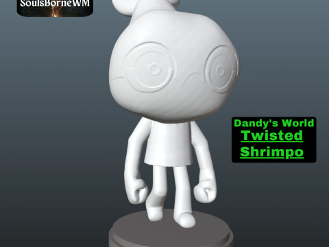 Dandys World Twisted Shrimpo 3D 프린트 모델