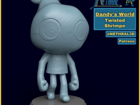 Dandys World Twisted Shrimpo 3D Принт Модель