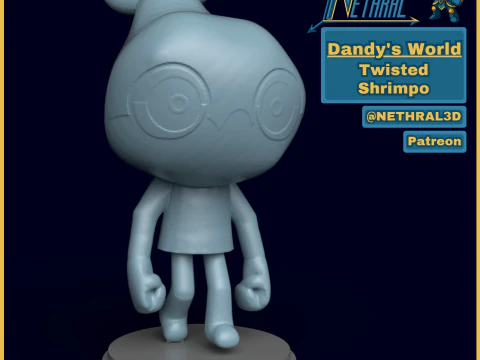 Dandy's World Twisted Shrimpo Modello di stampa 3D