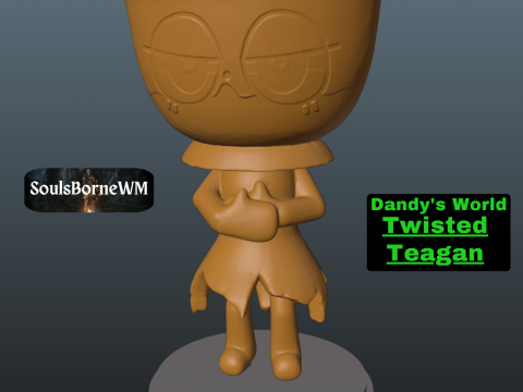 Dandys World Twisted Teagan 3Dプリントモデル
