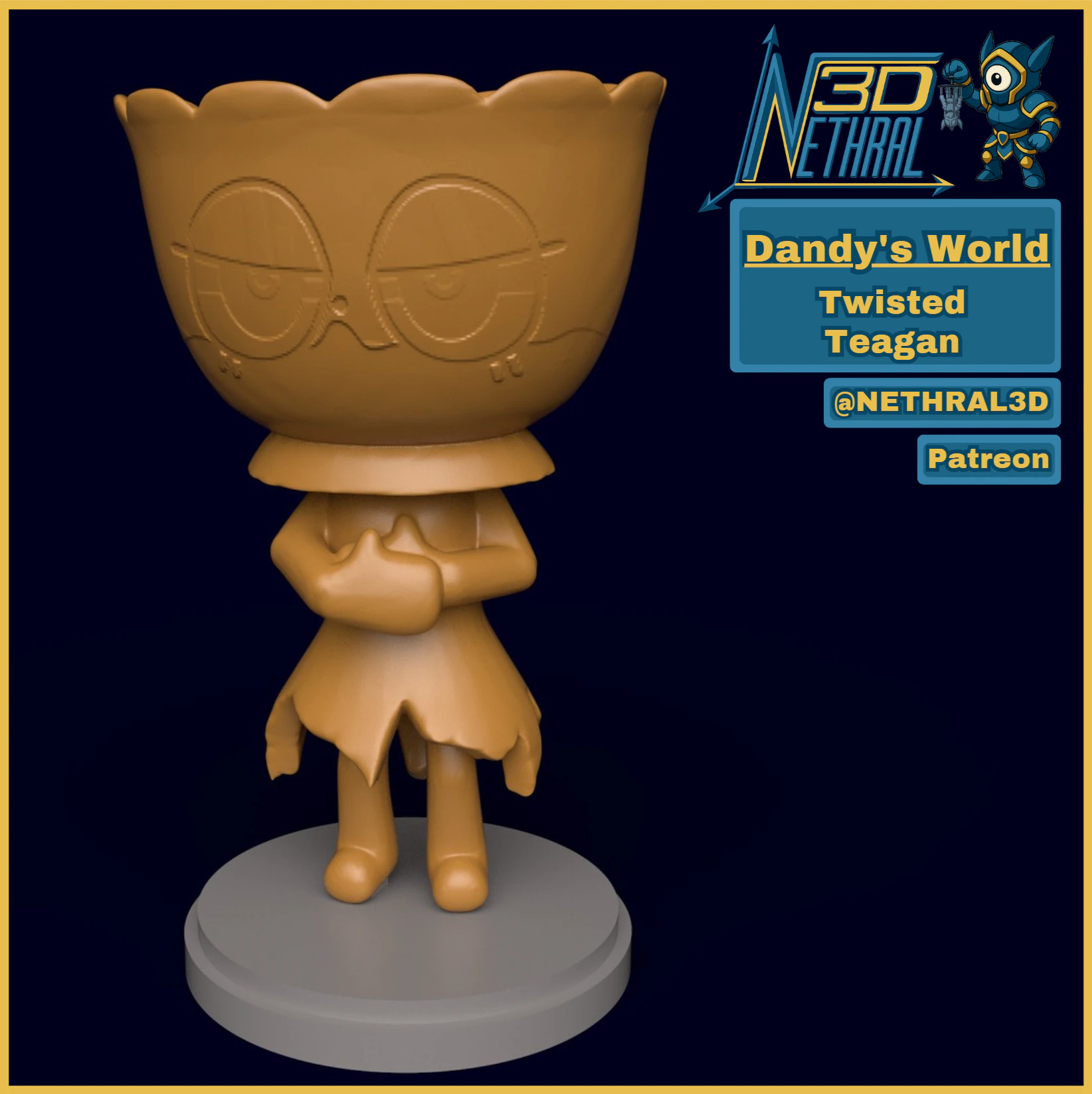 Dandys World Twisted Teagan 3D Print Model .c4d .max .obj .3ds .fbx .stl .blend