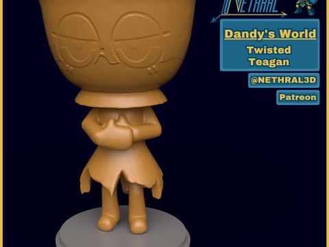 Dandys World Twisted Тиган 3D Принт Модель