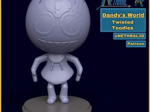Il mondo di Dandy's Twisted Toodles Modello di stampa 3D