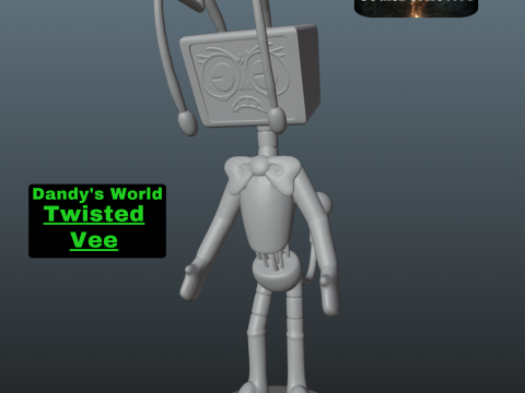 Dandys World Twisted Vee Model do druku 3D
