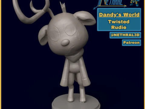 Il mondo distorto di Dandy Rudie Modello di stampa 3D