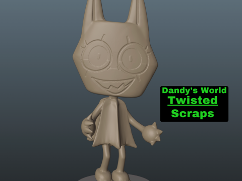 Dandys World Twisted Scraps 3Dプリントモデル