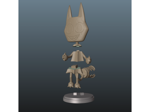 Dandys World Twisted Scraps 3D Принт Модель