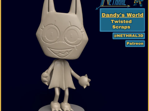 Ritagli contorti del mondo di Dandy Modello di stampa 3D