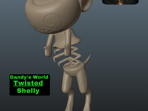 Dandys World Twisted Shelly 3D Print Model
