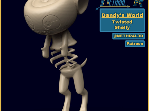 Dandys World Twisted Shelly 3D Принт Модель