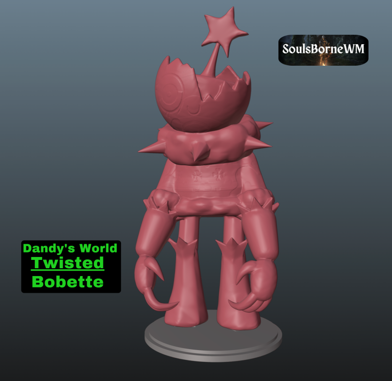 Dandys World Twisted Bobette 3D Print Model .c4d .max .obj .3ds .fbx .stl .blend