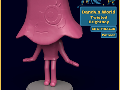 Dandys Mundo Torcido Brightney Modelo de Impressão 3D