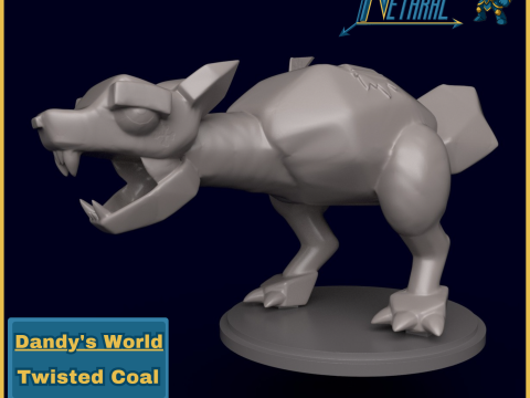 Carvão Torcido Dandys World Modelo de Impressão 3D