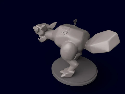 Dandys World Twisted Coal 3D Print Model