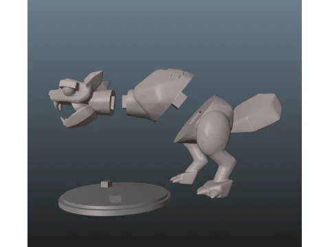 Dandys World Twisted Coal 3D Print Model
