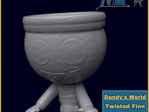 Dandy's World Twisted Finn Modello di stampa 3D