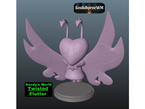 Dandys World Twisted Flutter 3Dプリントモデル