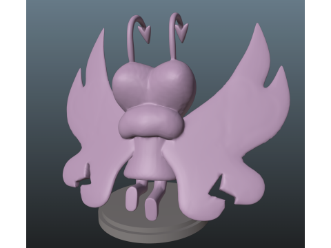 Dandys World Twisted Flutter 3D-Druckmodell