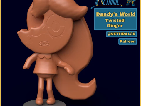 Dandy's World Twisted Ginger Modello di stampa 3D