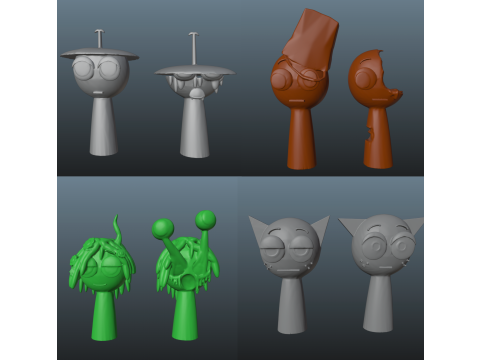 Sprunki Bundle Model Cetak 3D