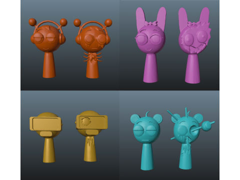 Sprunki Bundle Model Cetak 3D