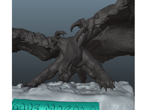 Monster Hunter Wilds Gore Magala 3D-printmodel