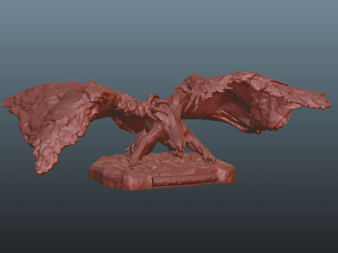 Monster Hunter Wilds Gore Magala 3D-printmodel