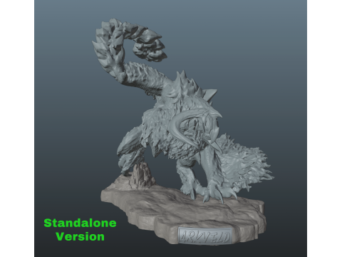 Monster Hunter Wilds Arkveld vs Rey Dau Modelo de impresión 3D