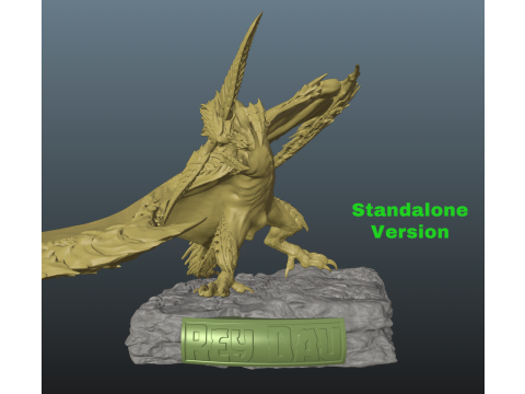Monster Hunter Wilds Arkveld vs Rey Dau Modelo de impresión 3D