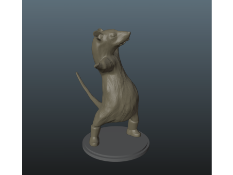 Rat Milton Dancing Rat Meme 3D प्रिंट मॉडल