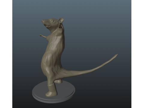 Rat Milton Dancing Rat Meme 3D प्रिंट मॉडल