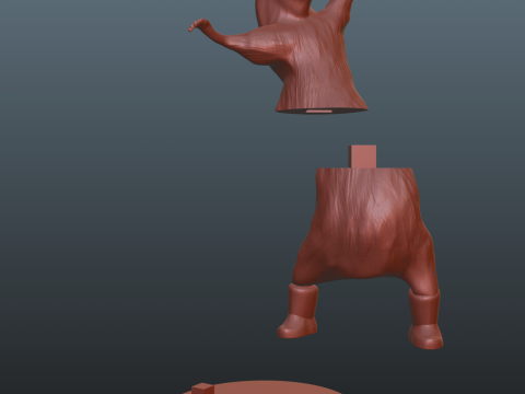Rat Milton Dancing Rat Meme 3D प्रिंट मॉडल