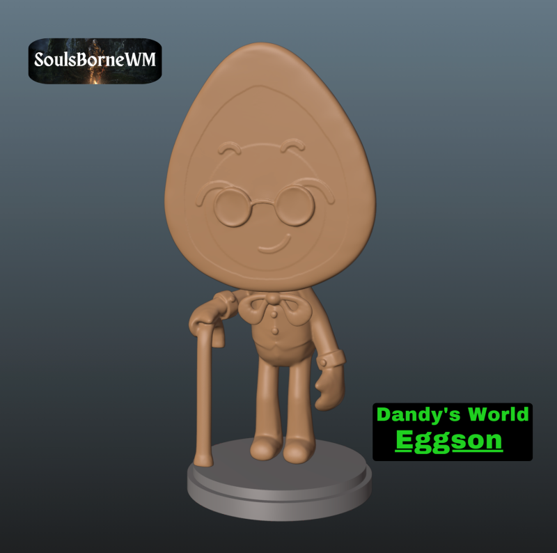 Dandys World Eggson Model do druku 3D .c4d .max .obj .3ds .fbx .stl .blend