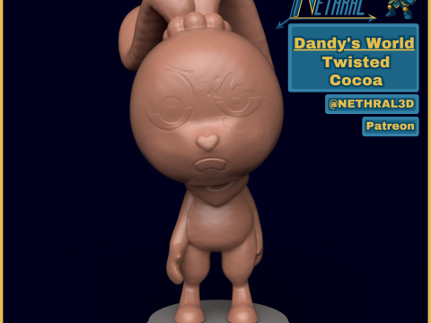 Dandys World Cacau Torcido Modelo de Impressão 3D