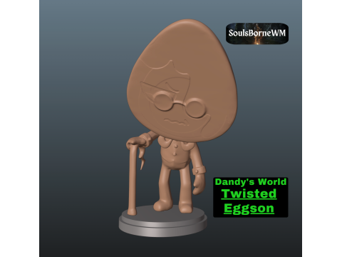 Dandys World Twisted Eggson 3Dプリントモデル