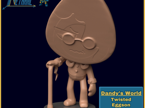 Dandys World Torcido Eggson Modelo de Impressão 3D