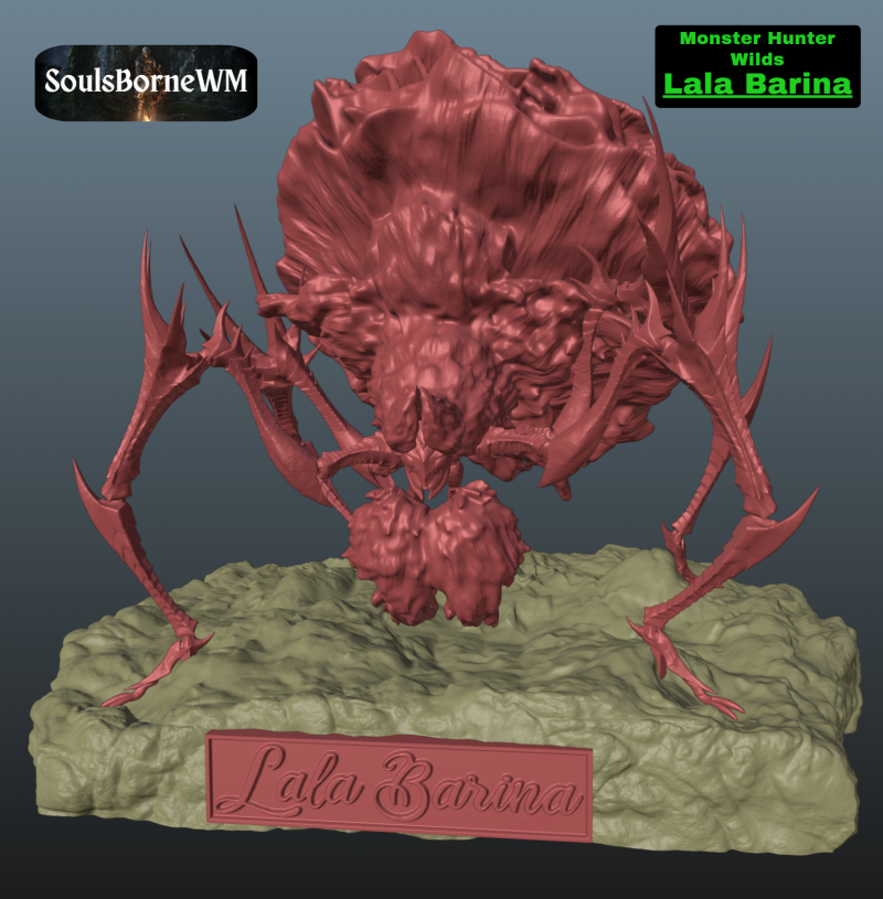 Monster Hunter Wilds Lala Barina Modèles 3D en vedette .c4d .max .obj .3ds .fbx .stl .blend