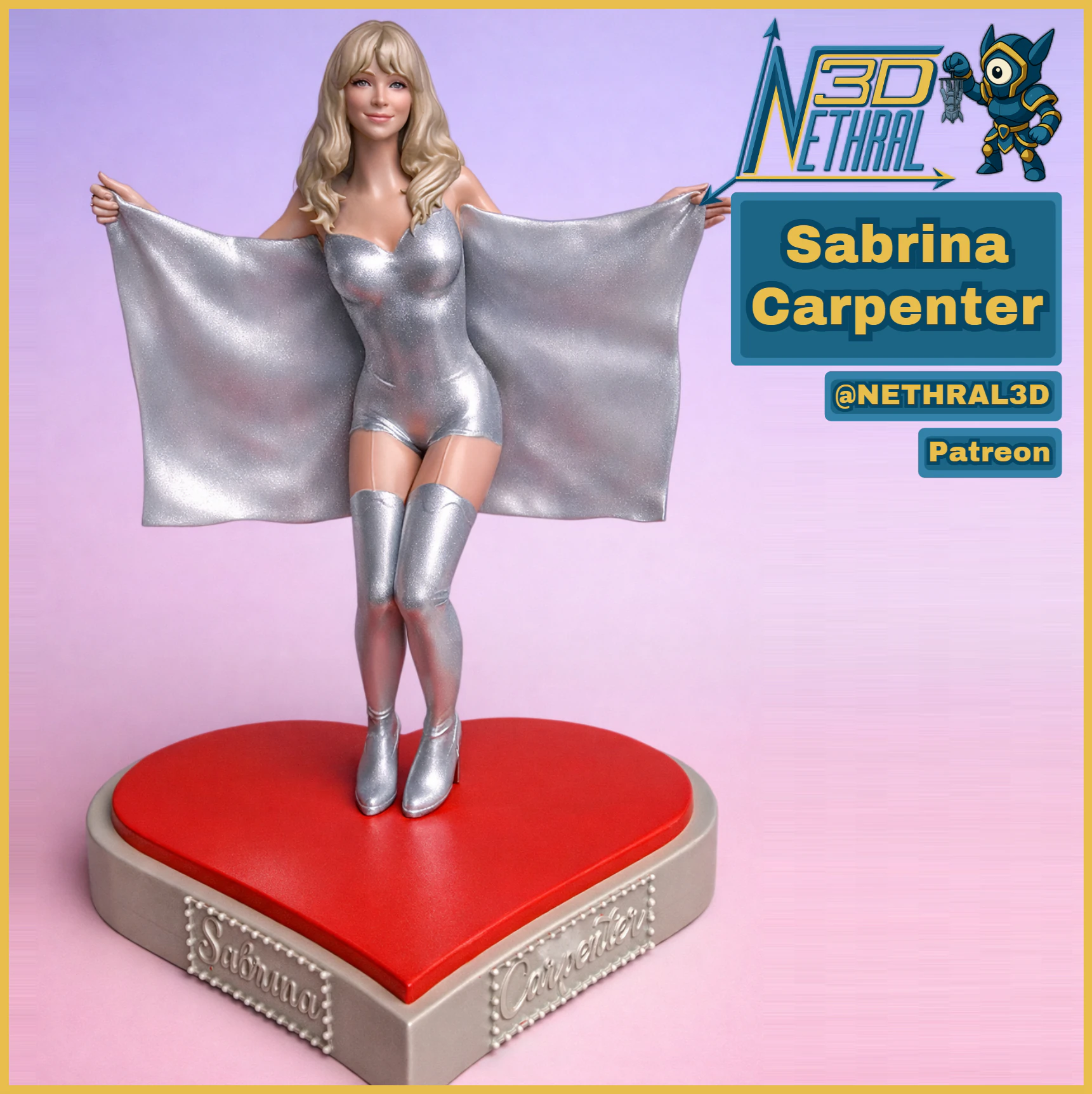 Sabrina Carpenter 3D Print Model .c4d .max .obj .3ds .fbx .stl .blend