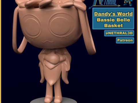 Dandys World Skin Belle Basket Bassie 3D Druckmodell