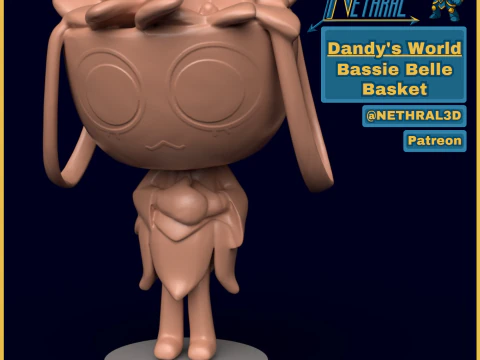 Dandy's World Skin Belle Basket Bassie Modello di stampa 3D