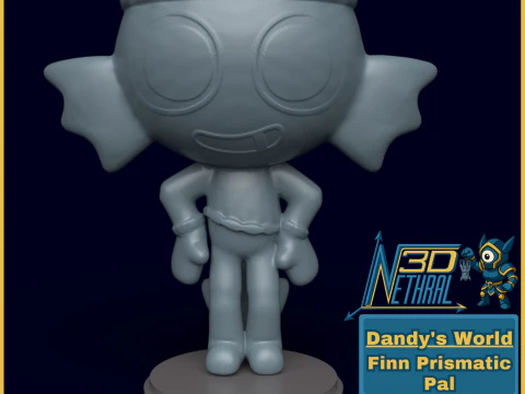 Dandy's World Skin Prismatic Pal Finn Modello di stampa 3D