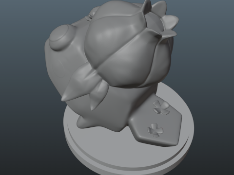 Dandys World Skin Loyal Bud Pebble 3D Print Model