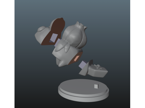 Dandys World Skin Loyal Bud Pebble 3D Print Model