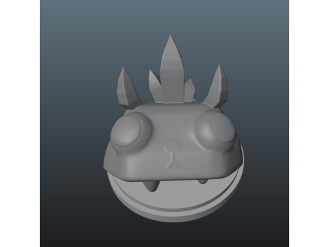 Dandys World Skin Thorned Geode Pebble 3D Print Model