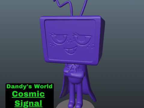 Dandy World Skin Cosmic Signal Vee 3Dプリントモデル