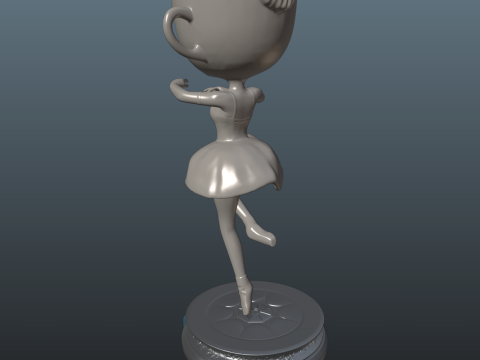Italian Brainrot Ballerina Cappuccina Modelo de impresión 3D