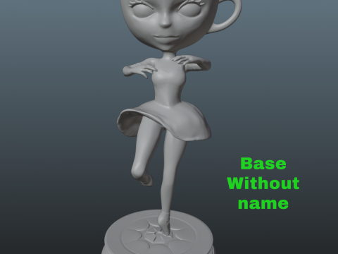 Italian Brainrot Ballerina Cappuccina Modelo de impresión 3D